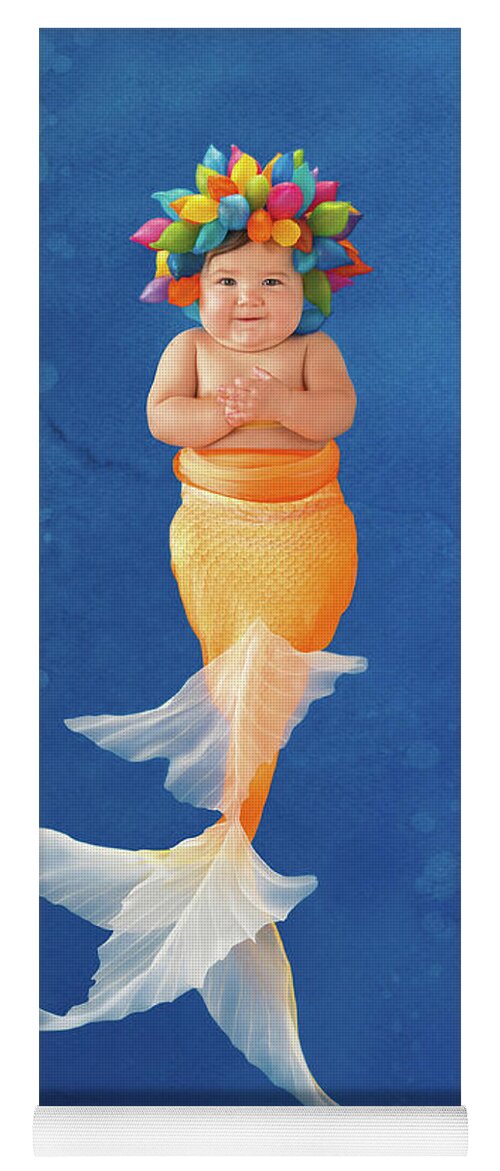 Under The Sea Yoga Mat featuring the photograph Sienna as a Mermaid by Anne Geddes