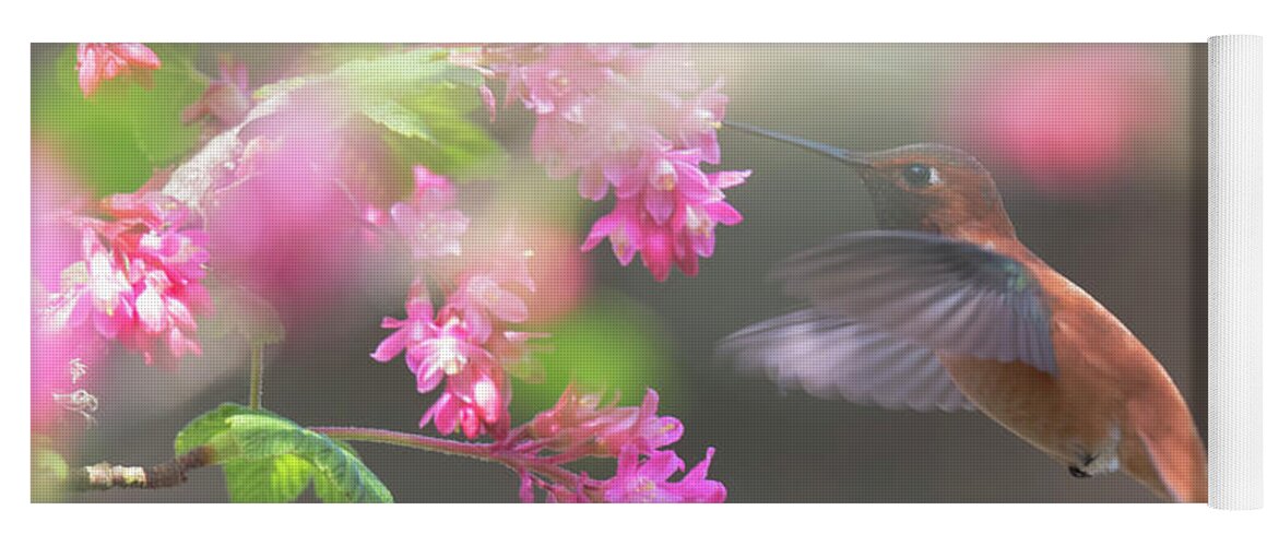 Rufous Hummingbird Yoga Mat featuring the photograph Sign Of Spring 2 by Randy Hall