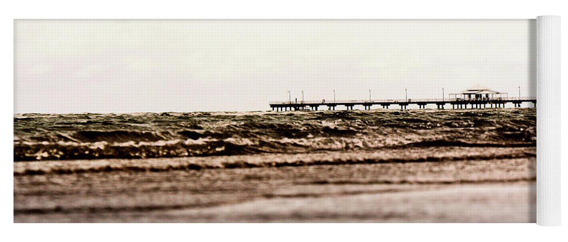 Landscape Yoga Mat featuring the photograph Silver Beach Jetty by Michael Blaine