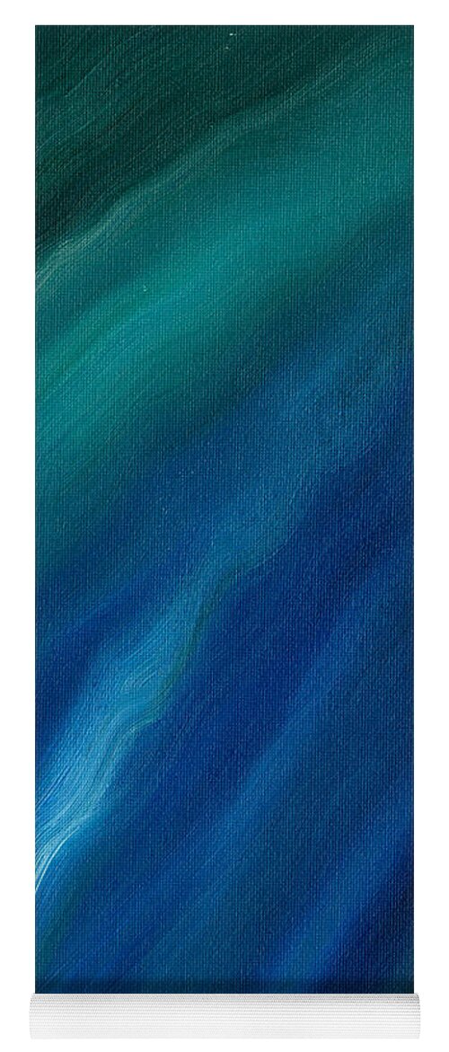 Blue Yoga Mat featuring the painting Sky by Hakon Soreide