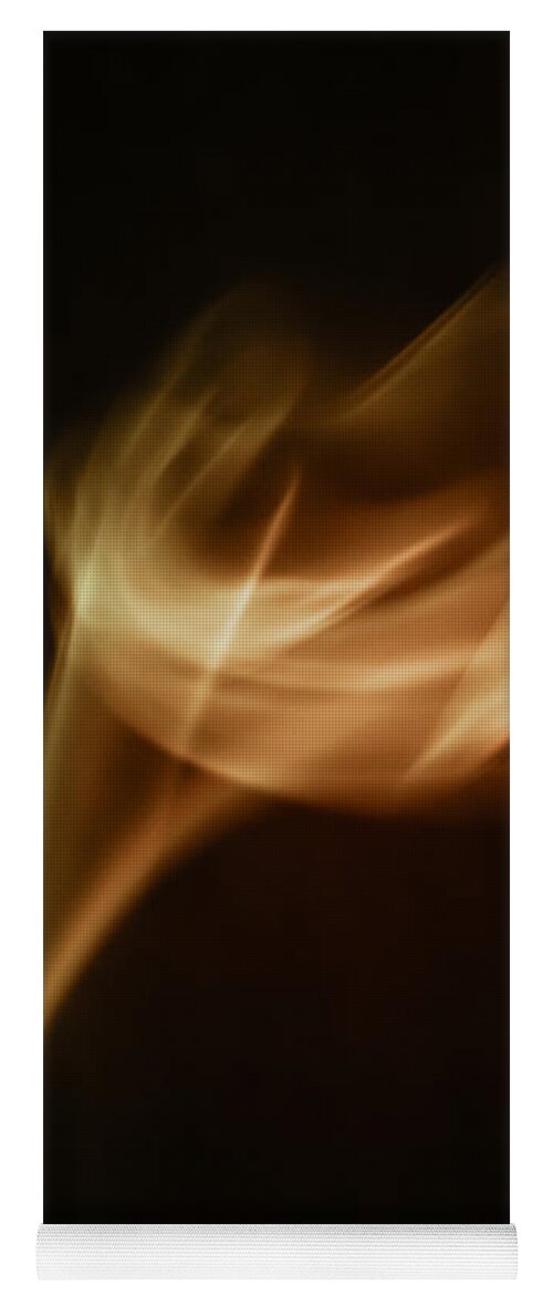 Abstract Yoga Mat featuring the photograph Smoke art abstract by Michalakis Ppalis