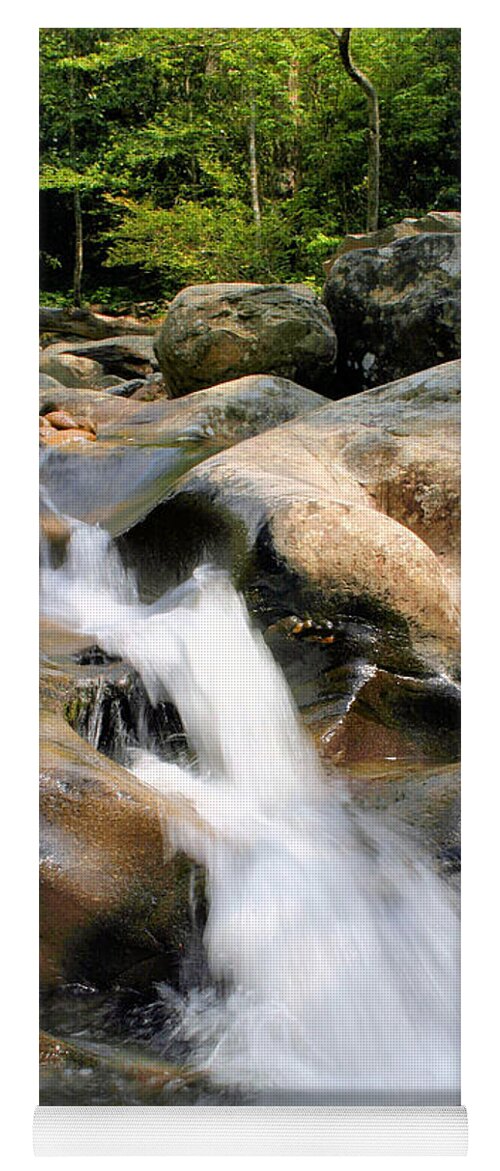 Waterfall Yoga Mat featuring the photograph Smoky Mountain Flow by Kristin Elmquist