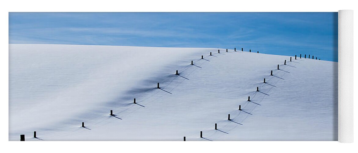 Mountain Yoga Mat featuring the photograph Snow Covered Pasture by Sean Allen