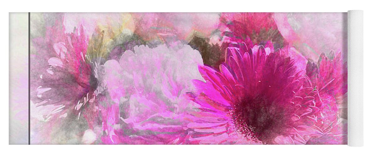 Flower Impressions Yoga Mat featuring the photograph Soft Pink Gerbera by Natalie Rotman Cote