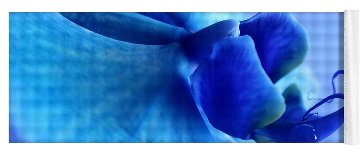 Orchid Yoga Mat featuring the photograph Softly Seeking by Krissy Katsimbras