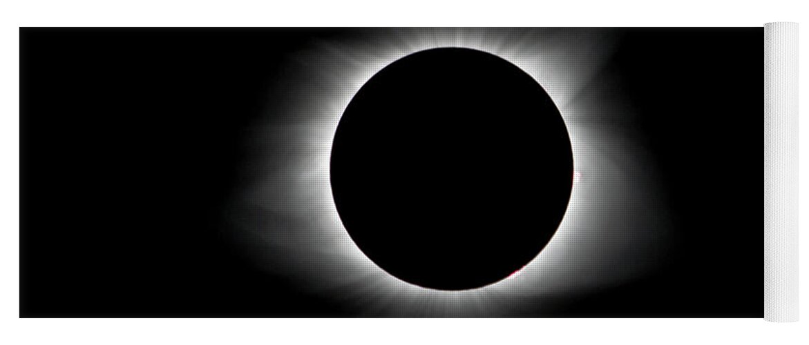 Da* 300 Yoga Mat featuring the photograph Solar Eclipse Ring of Fire by Lori Coleman
