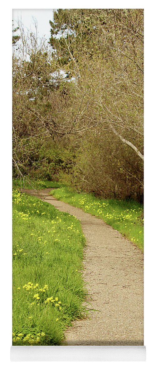 Oceano Yoga Mat featuring the photograph Sour Grass Trail by Art Block Collections