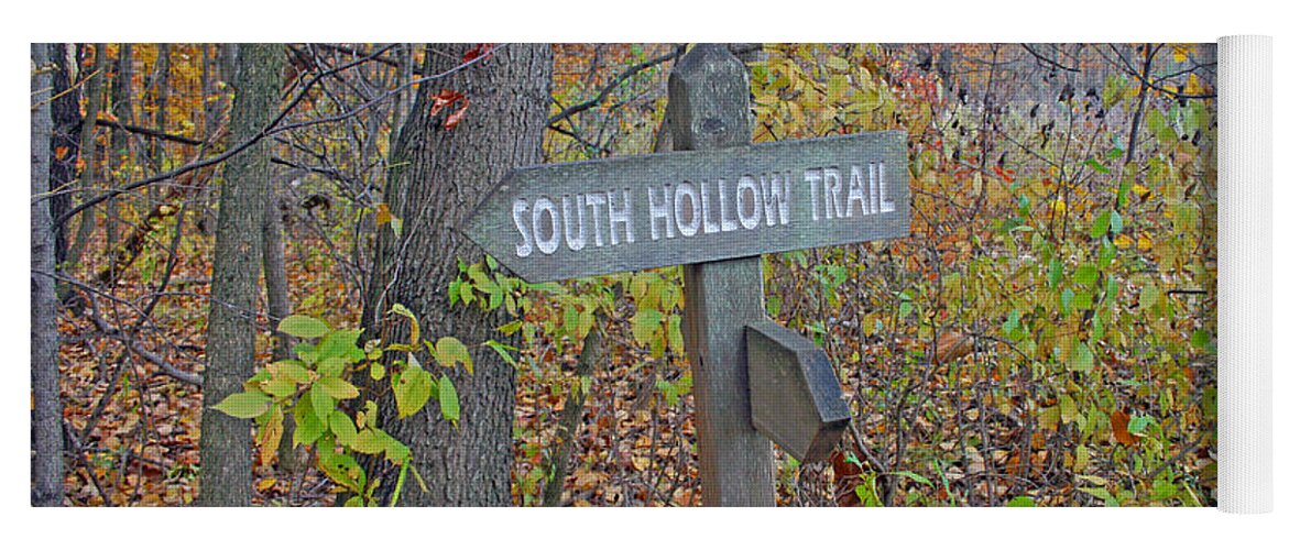 South Hollow Trail Yoga Mat featuring the photograph South Hollow Trail by Kay Novy