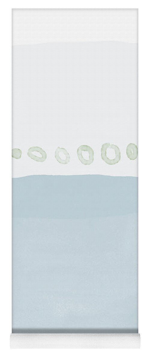 Watercolor Yoga Mat featuring the mixed media Spa 2- Art by Linda Woods by Linda Woods