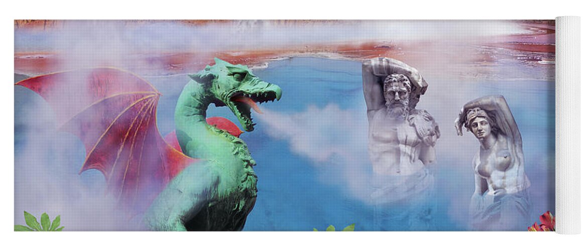 Dragon Yoga Mat featuring the photograph Spa Days by Lucy Arnold