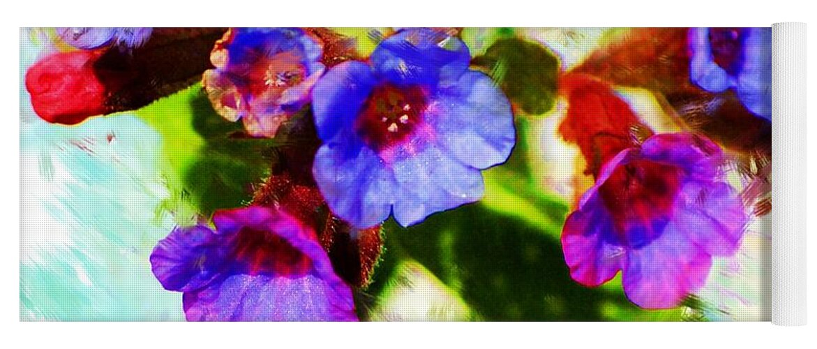 Abstract Yoga Mat featuring the photograph Speckled Trout the flower by David Lane