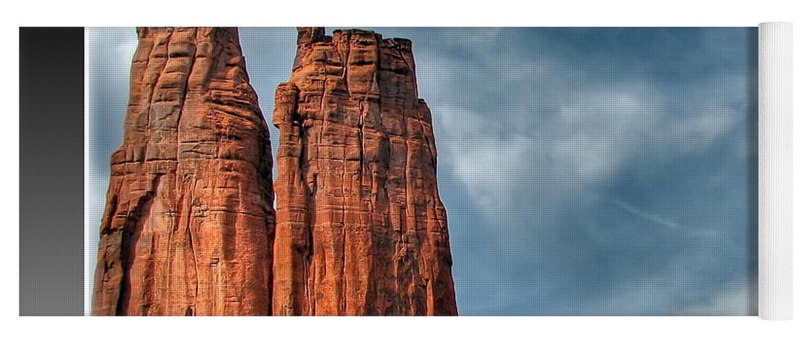 Spider Rock Yoga Mat featuring the photograph Spider Rock by Farol Tomson