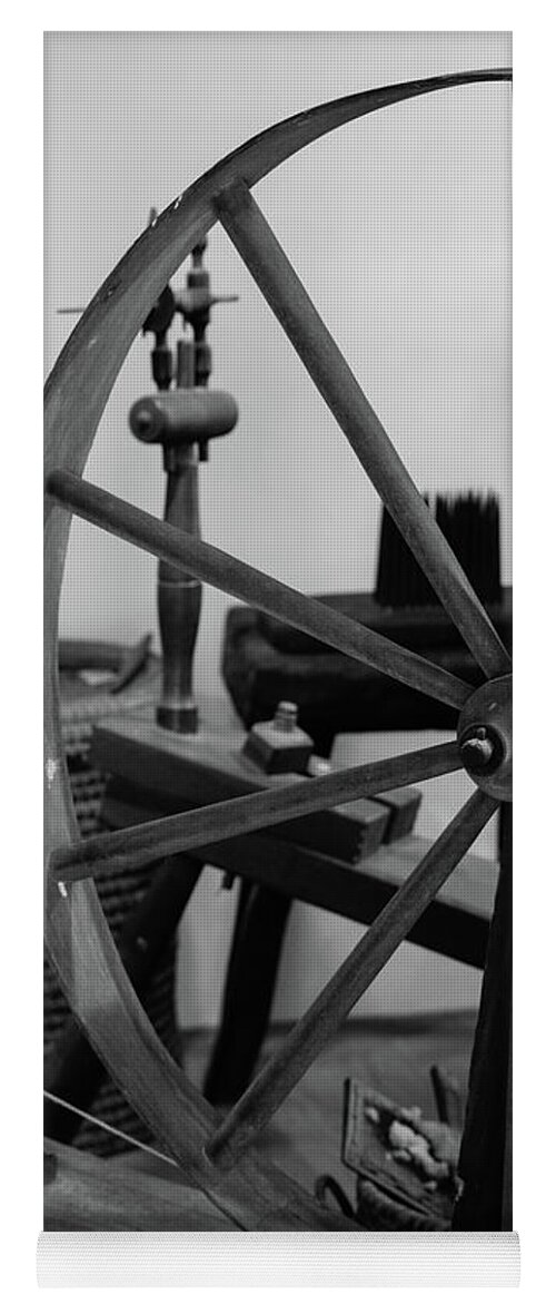 Spinning Wheel Yoga Mat featuring the photograph Spinning Wheel at Mount Vernon by Nicole Lloyd