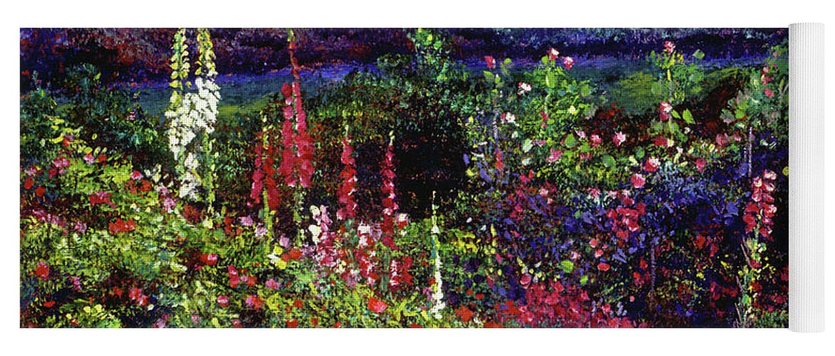 Gardens Yoga Mat featuring the painting Splendorous Garden by David Lloyd Glover