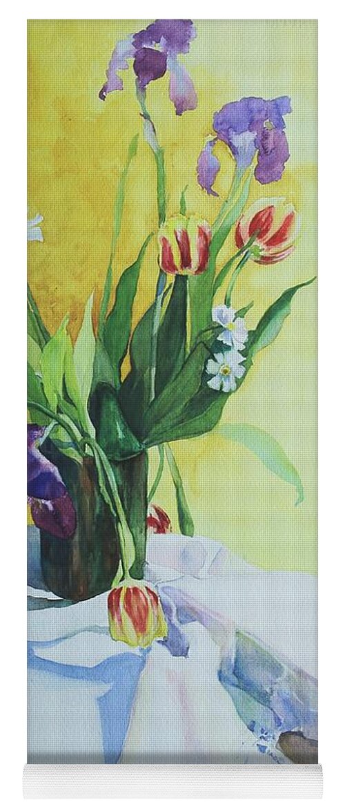 Bouquet Yoga Mat featuring the painting Spring Bouquet by Elizabeth Carr