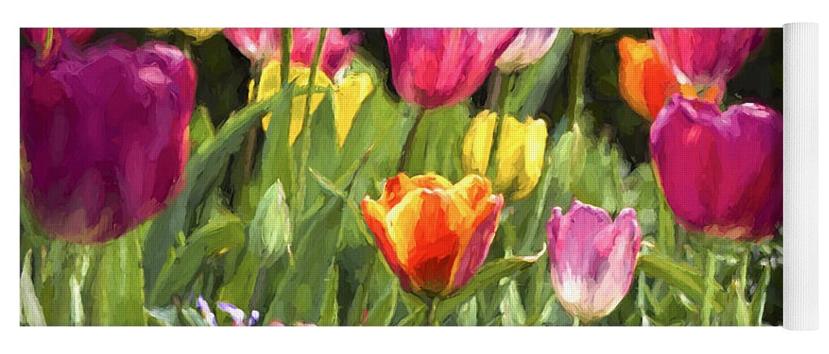 Flowers Yoga Mat featuring the photograph Spring Colors by Penny Lisowski