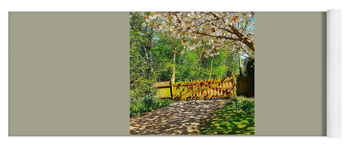 Garden Yoga Mat featuring the photograph Spring Gateway by Rowena Tutty