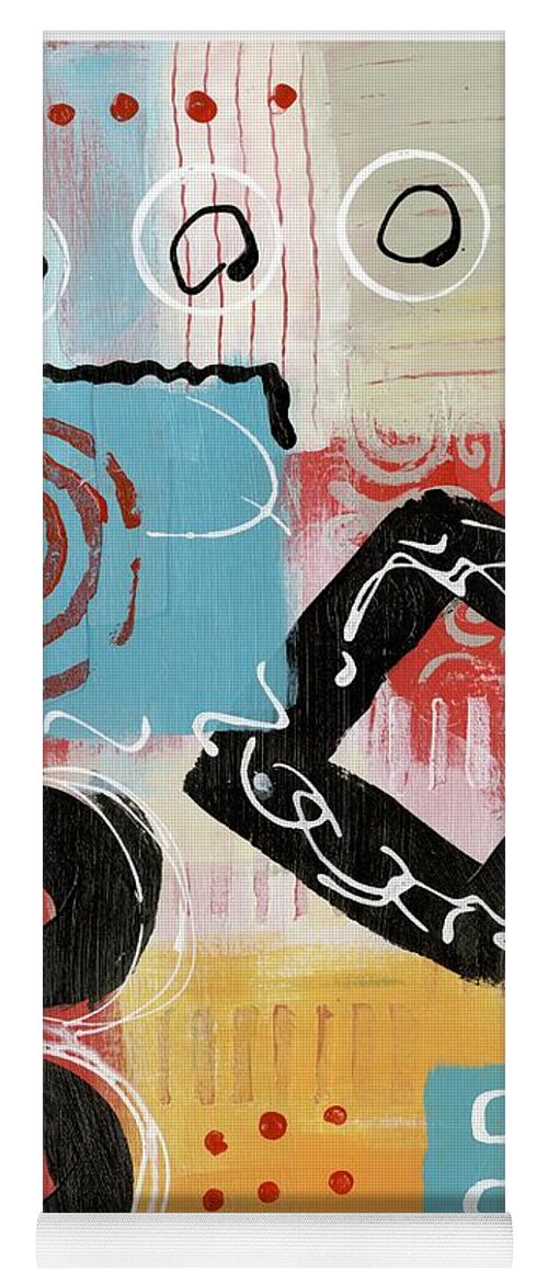 Abstract Yoga Mat featuring the painting Spring Touch by Suzzanna Frank