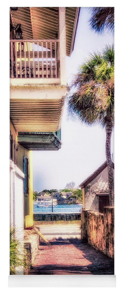 St Augustine Yoga Mat featuring the photograph St Augustine, FL Deco Alley by Joseph Desiderio