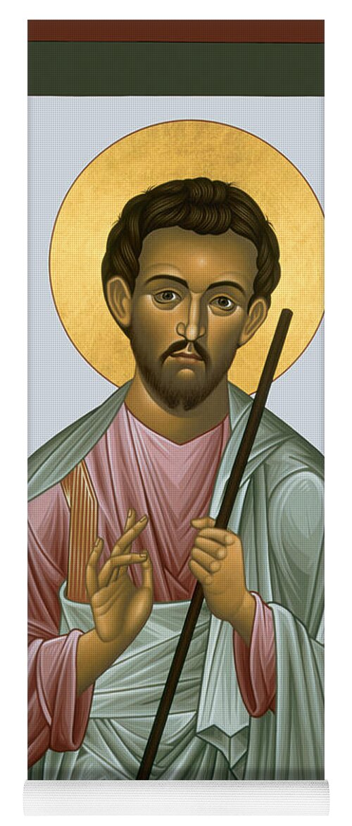 St. Jude The Apostle Yoga Mat featuring the painting St. Jude the Apostle - RLJTA by Br Robert Lentz OFM