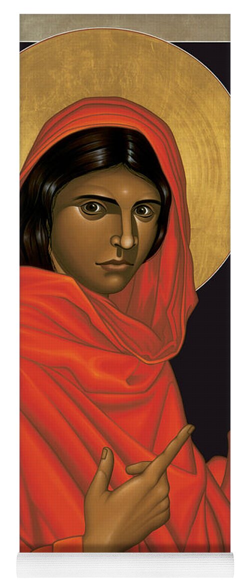 St. Mary Magdalene Yoga Mat featuring the painting St. Mary Magdalene - RLMAM by Br Robert Lentz OFM