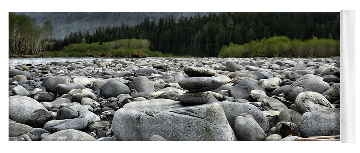  Yoga Mat featuring the photograph Stacked Rocks by Jason Brooks