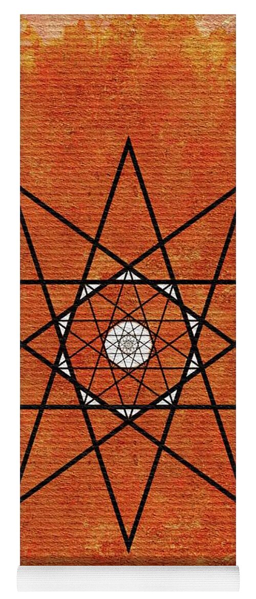 Eye Yoga Mat featuring the painting Star of the Occult by Esoterica Art Agency