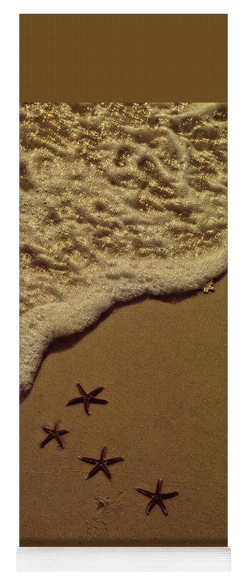 Starfish Yoga Mat featuring the photograph Starfish Constellation by Marie Hicks