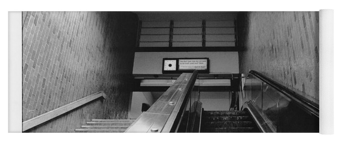 Escalator Yoga Mat featuring the photograph Station Stop by Joseph Caban