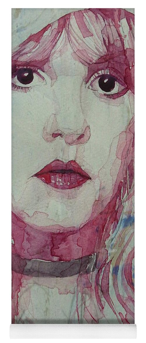 Stevie Nicks Yoga Mat featuring the painting Stevie Nicks - Gypsy by Paul Lovering