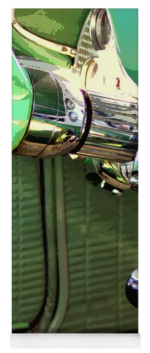 Classic Cars Yoga Mat featuring the photograph QUICK SHIFT Palm Springs CA by William Dey