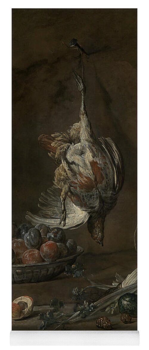 18th Century Art Yoga Mat featuring the painting Still Life with Dead Pheasant by Jean-Baptiste-Simeon Chardin