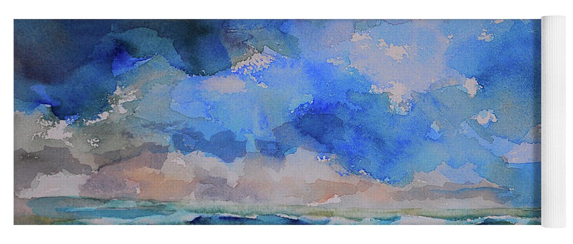 Paintings Yoga Mat featuring the painting Storm a comin by Julianne Felton