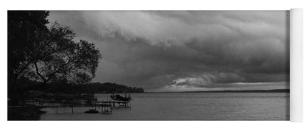 Seneca Lake Yoga Mat featuring the photograph Storm Clouds by William Norton