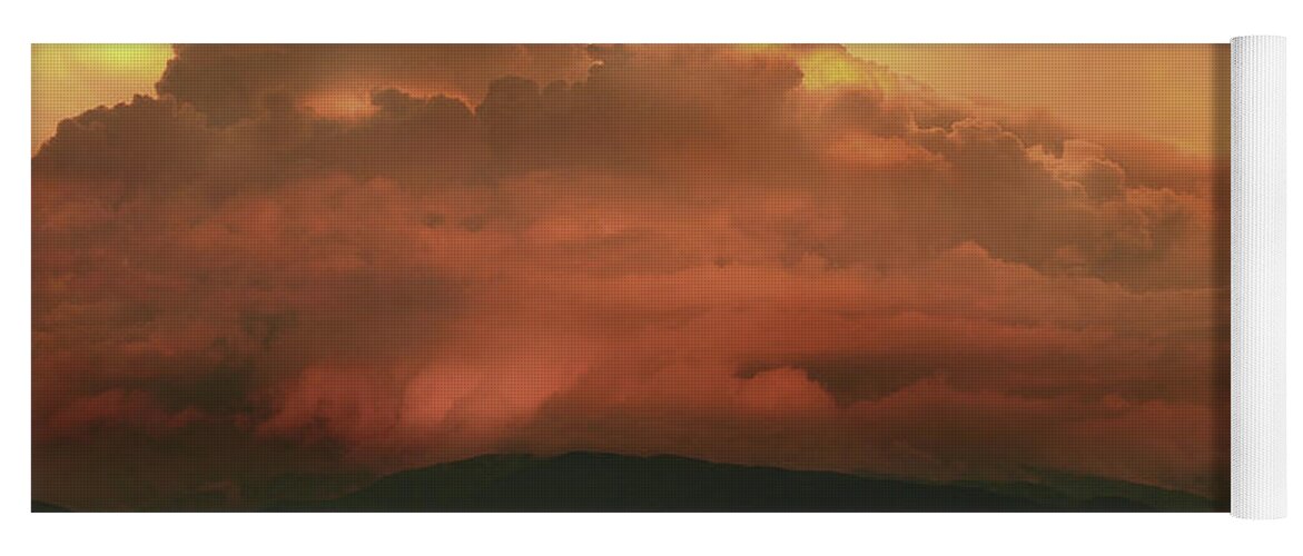 Smoky Mountains Storm Yoga Mat featuring the photograph Storm Over The Smokies 2 by Michael Eingle