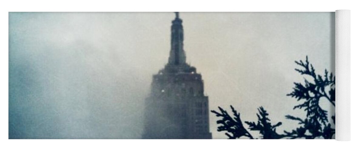 Empire State Building Yoga Mat featuring the photograph Stormy Skies by Denise Railey