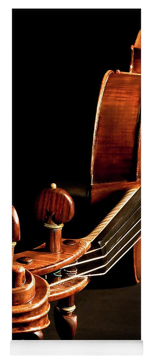 Strad Yoga Mat featuring the photograph Stradivarius From The Top by Endre Balogh