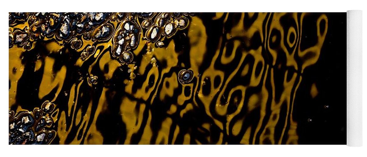 Streets Yoga Mat featuring the photograph Streets Paved in Gold and Silver Series 2 by Debra Banks