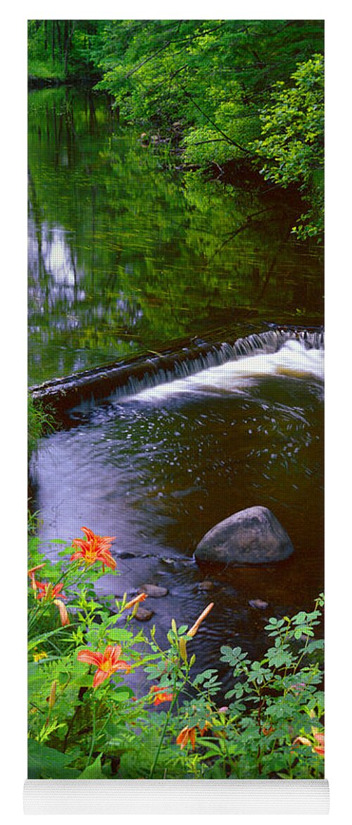Adirondack Mountains Yoga Mat featuring the photograph St.Regis River by Frank Houck