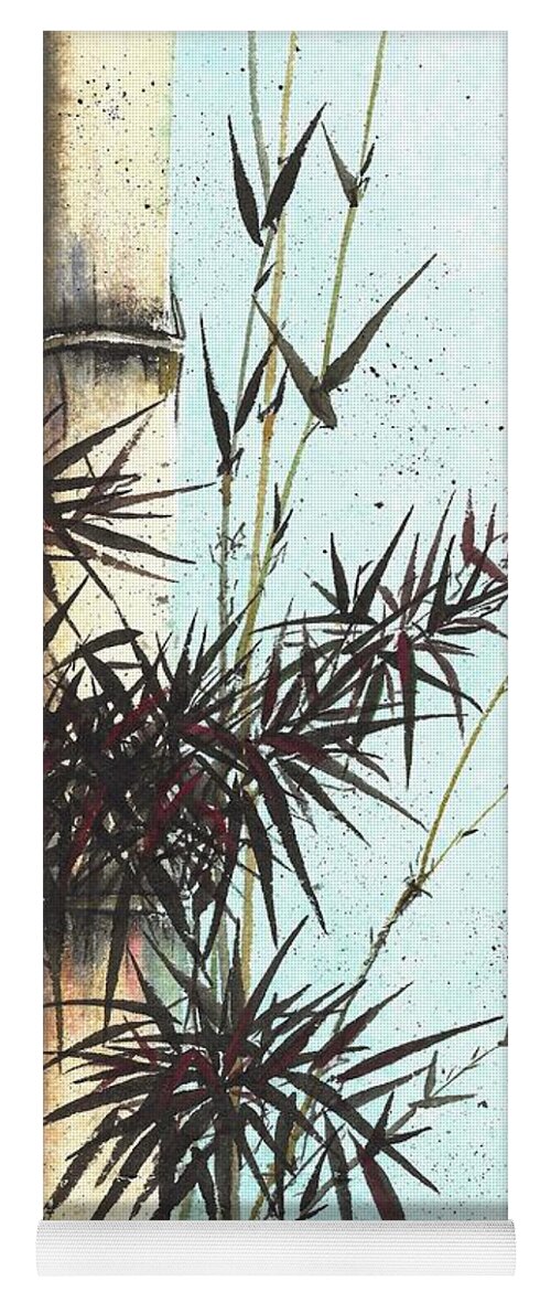 Chinese Brush Painting Yoga Mat featuring the painting Strength of Character by Bill Searle