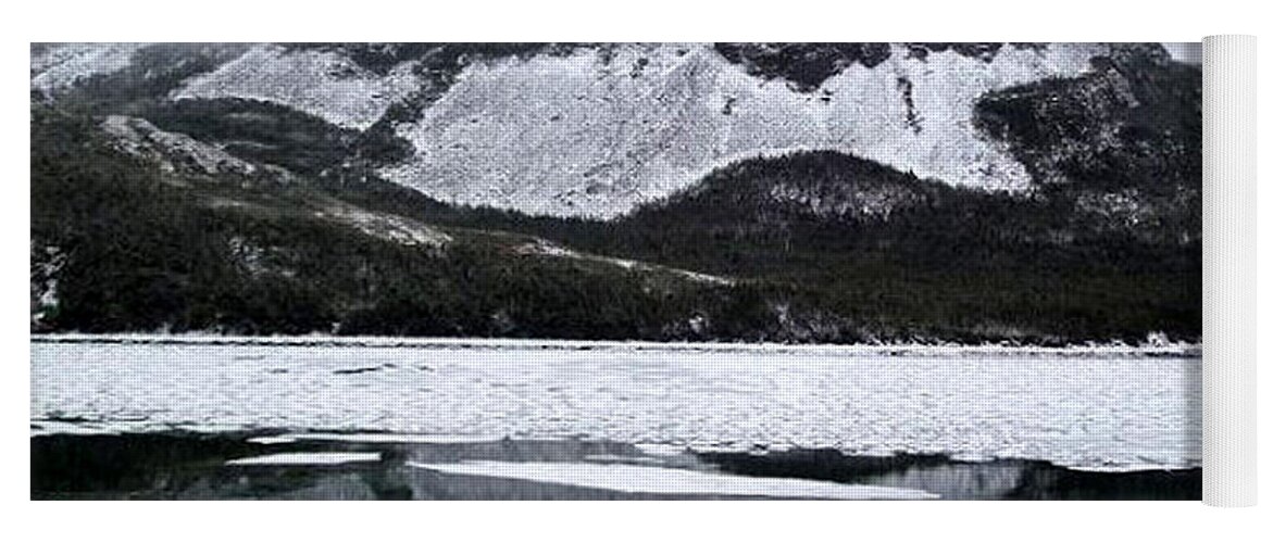 Sugarloaf Yoga Mat featuring the photograph Sugarloaf Hill Reflections in Winter by Barbara A Griffin
