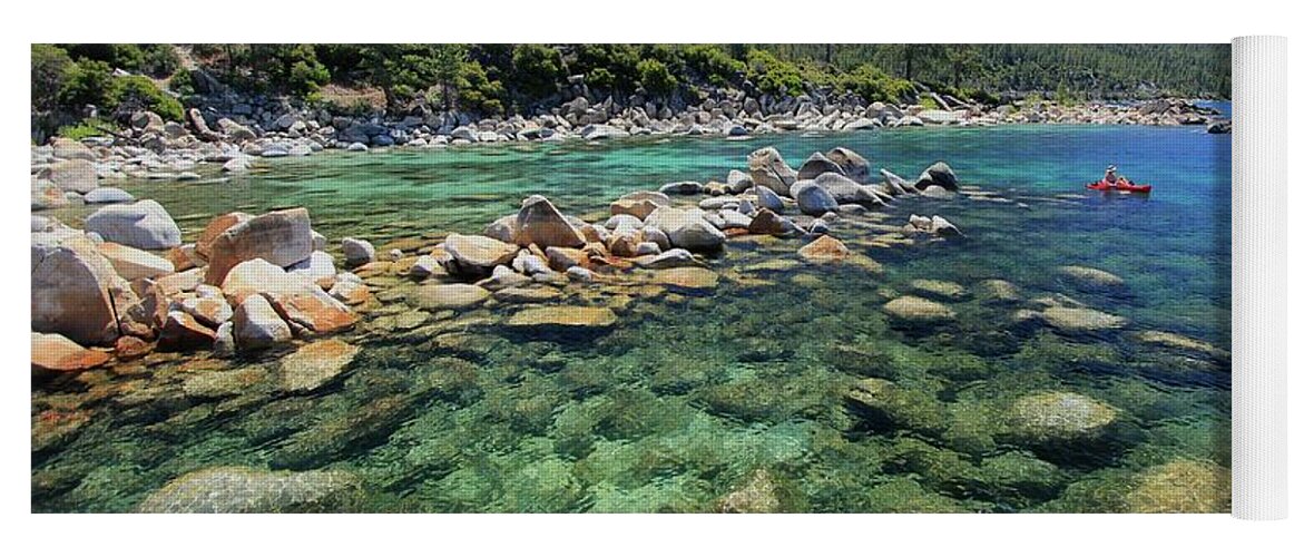 Lake Tahoe Yoga Mat featuring the photograph Summer Paddle by Sean Sarsfield