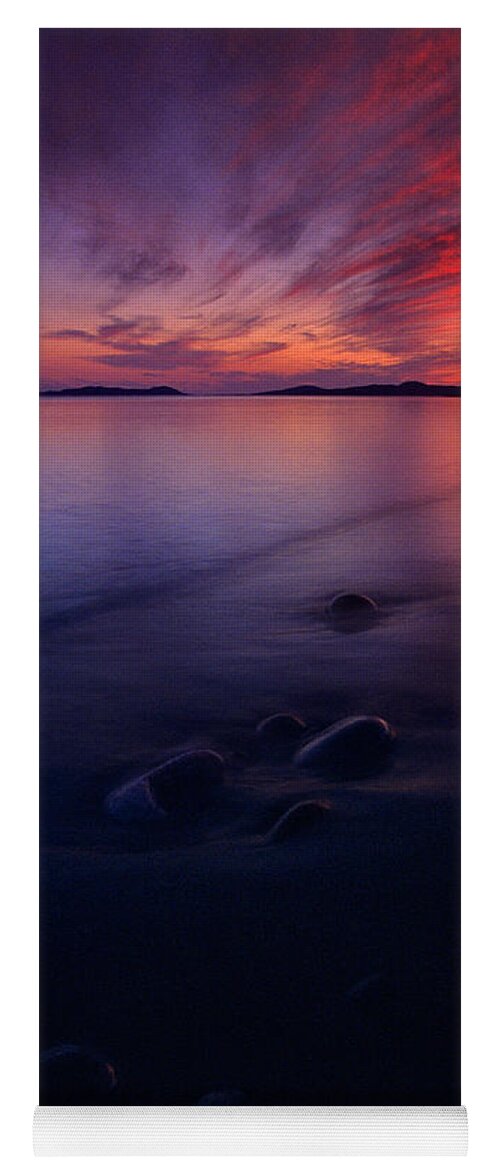 Lake Superior Yoga Mat featuring the photograph Summer Sunset    by Doug Gibbons