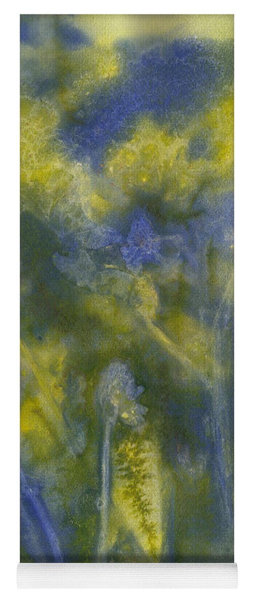 Watercolor Yoga Mat featuring the painting Summertime Impressions 2 Watercolor by Conni Schaftenaar