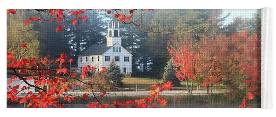 New England Yoga Mat featuring the photograph Sunday Morning by Carolyn Mickulas