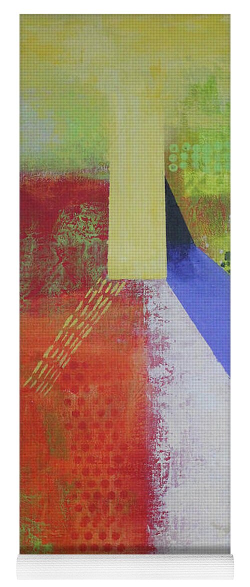 Abstract Yoga Mat featuring the painting Sunday Sunrise by April Burton