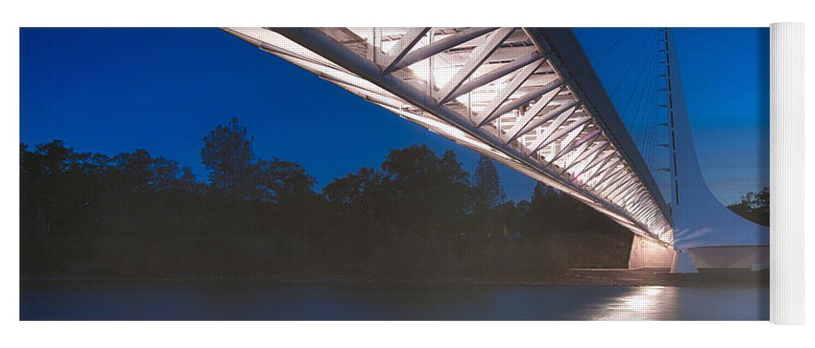 Sundial Bridge Yoga Mat featuring the photograph Sundial Bridge 4 by Anthony Michael Bonafede