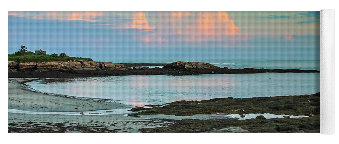 Kettle Cove Yoga Mat featuring the photograph Sundown at Kettle Cove by Debra Forand