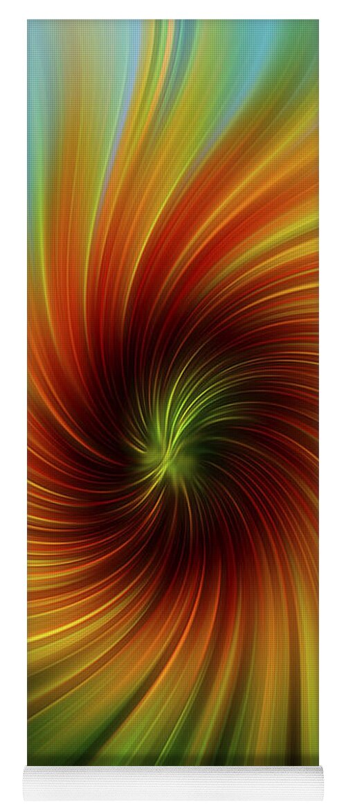 Sunflower Swirl Yoga Mat featuring the photograph Sunflower Swirl by Terry DeLuco