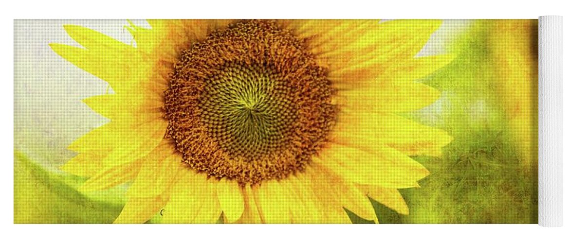 Sunflowers Yoga Mat featuring the photograph Sunflowers by Eva Lechner
